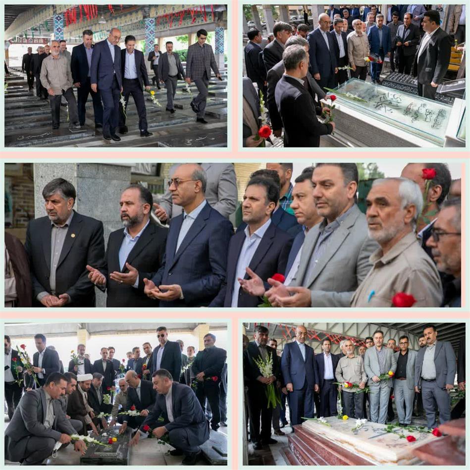 غبارروبی و عطر افشانی مزار شهدای استان کرمانشاه